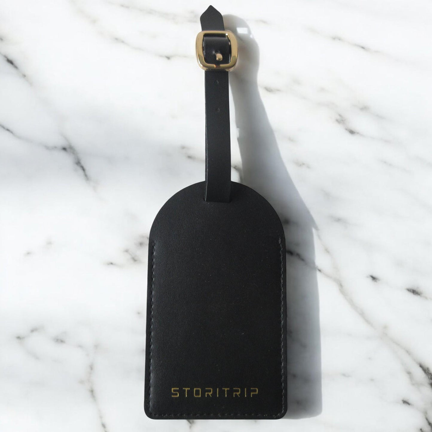 Premium vegan leather luggage tags